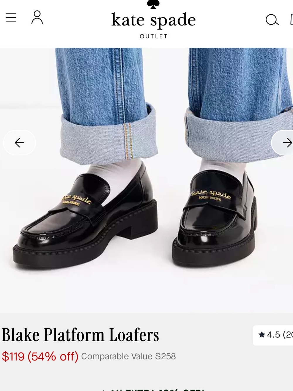 Kate Spade Blake Platform Loafers, 6B